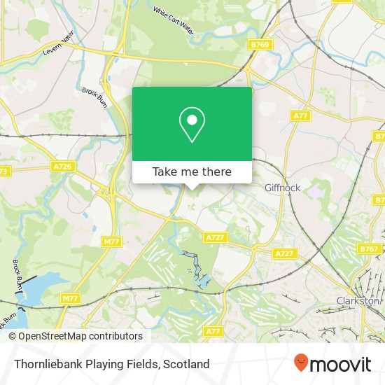 Thornliebank Playing Fields map