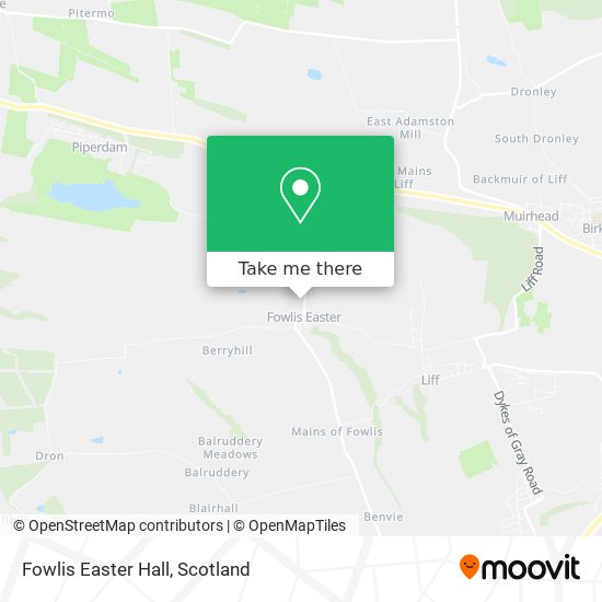 Fowlis Easter Hall map