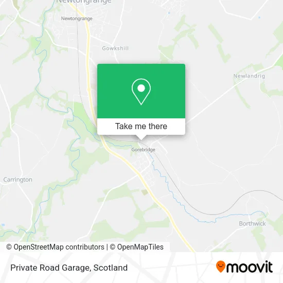 Private Road Garage map