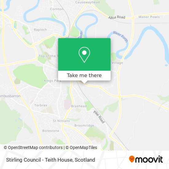 Stirling Council - Teith House map