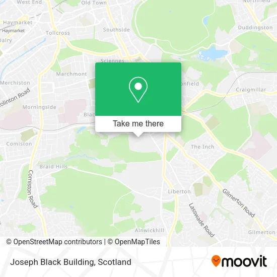 Joseph Black Building map