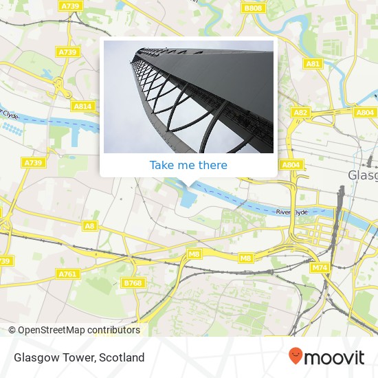 Glasgow Tower map