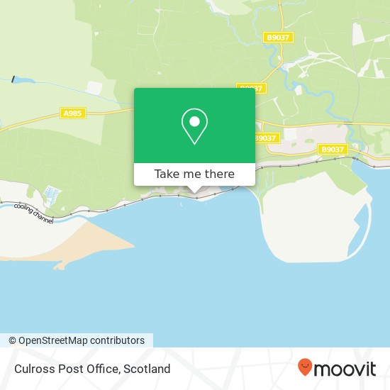 Culross Post Office map