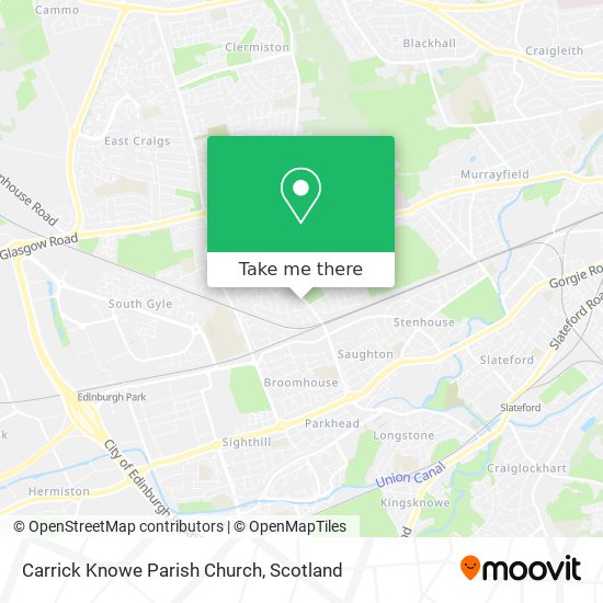 Carrick Knowe Parish Church map