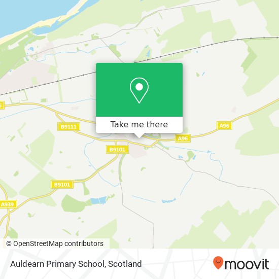 Auldearn Primary School map