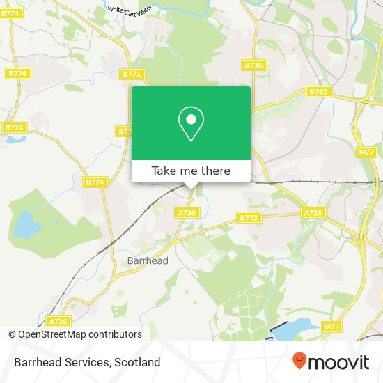Barrhead Services map