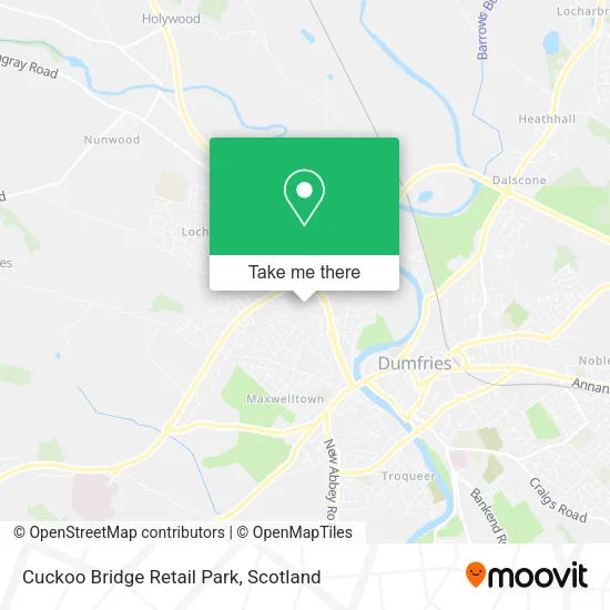 Cuckoo Bridge Retail Park map