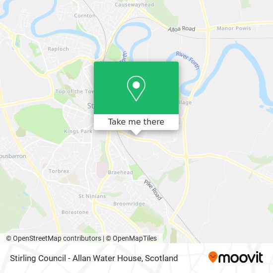 Stirling Council - Allan Water House map