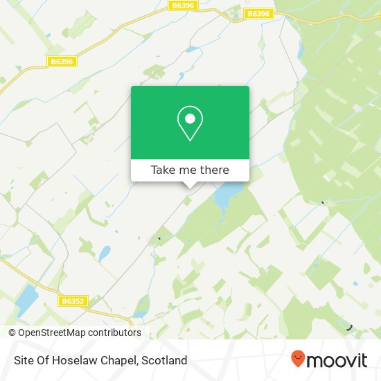 Site Of Hoselaw Chapel map