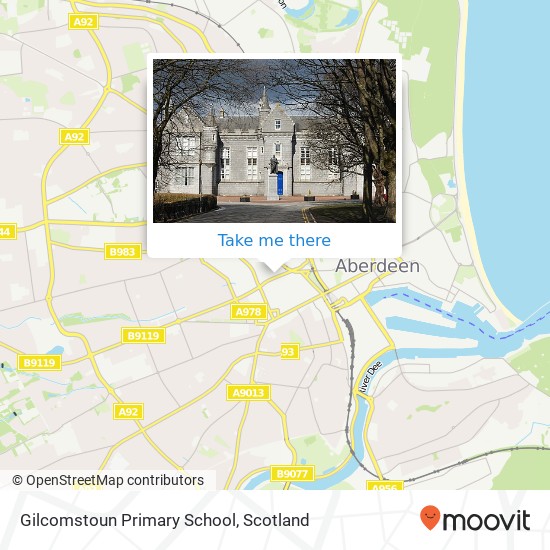 Gilcomstoun Primary School map
