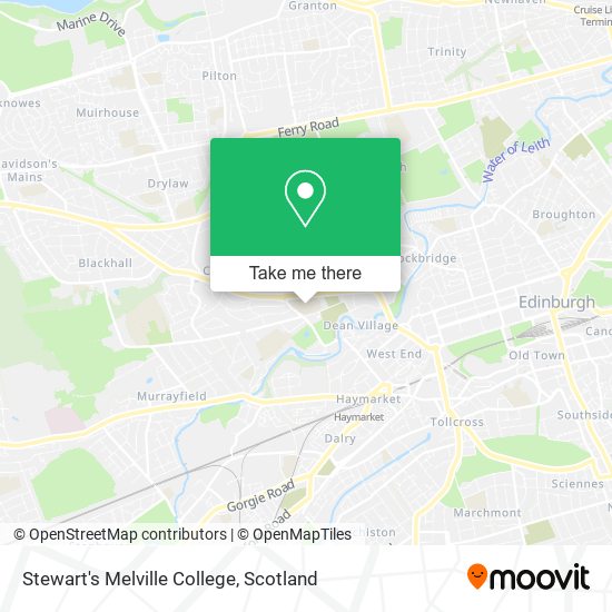Stewart's Melville College map