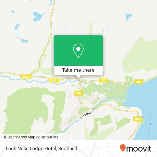 Loch Ness Lodge Hotel map