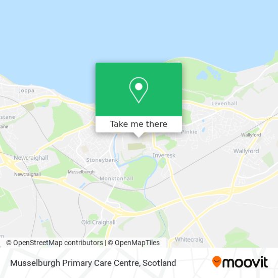 Musselburgh Primary Care Centre map