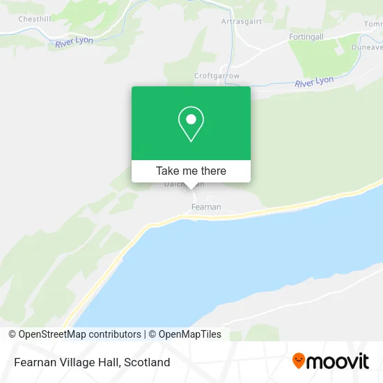 Fearnan Village Hall map