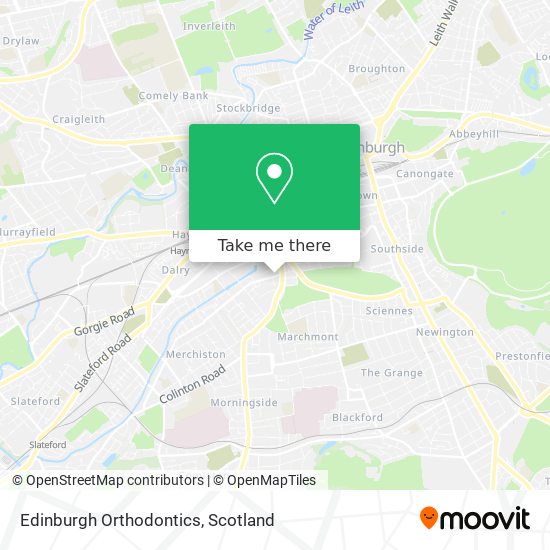 Edinburgh Orthodontics map