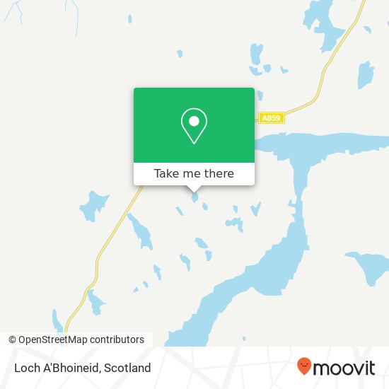 Loch A'Bhoineid map