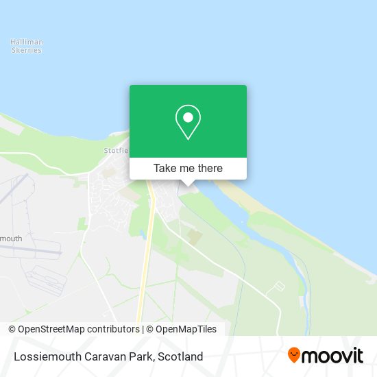 Lossiemouth Caravan Park map