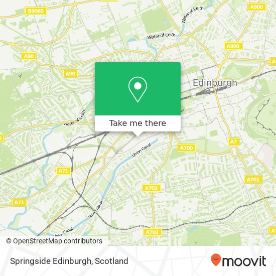 Springside Edinburgh map