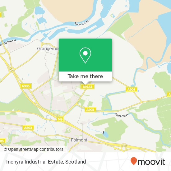 Inchyra Industrial Estate map