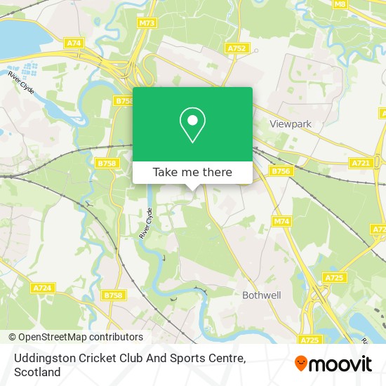 Uddingston Cricket Club And Sports Centre map
