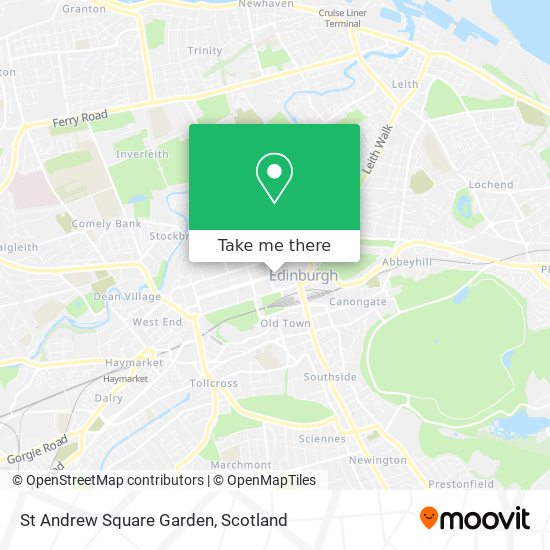 St Andrew Square Garden map
