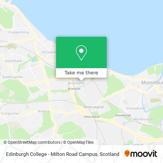 Edinburgh College - Milton Road Campus map