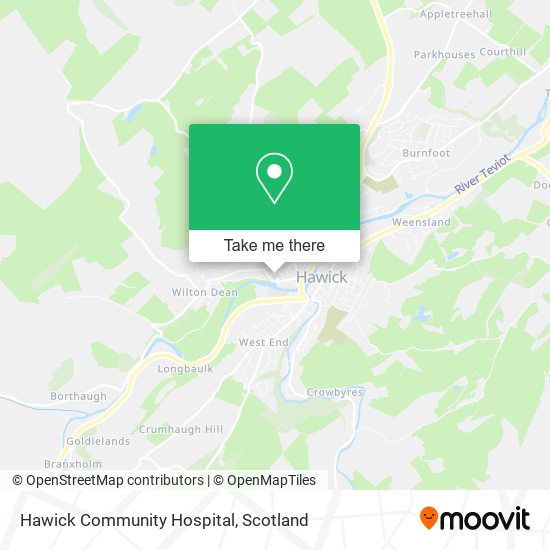 Hawick Community Hospital map
