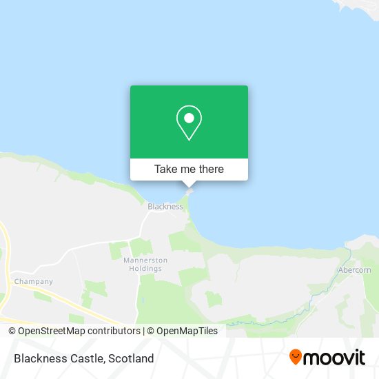 Blackness Castle map