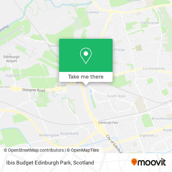 Ibis Budget Edinburgh Park map