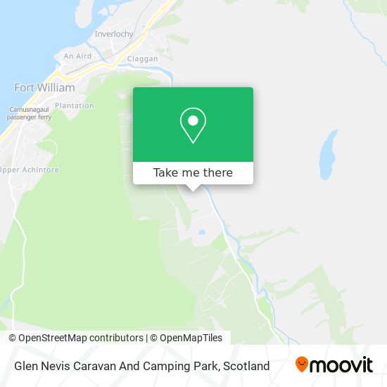 Glen Nevis Caravan And Camping Park map