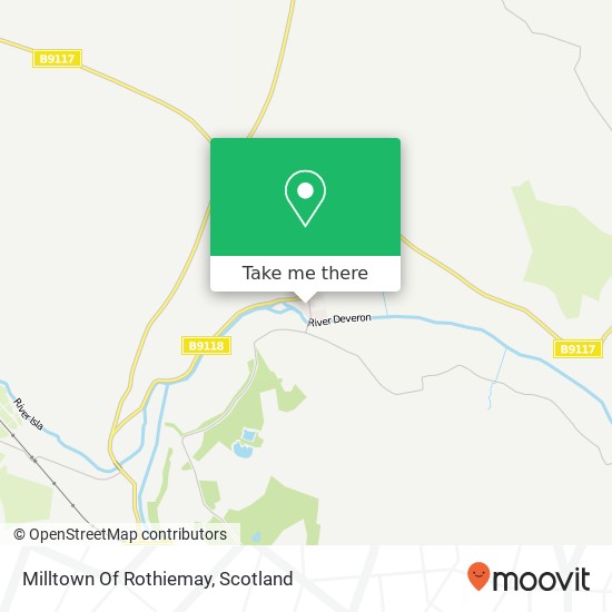 Milltown Of Rothiemay map
