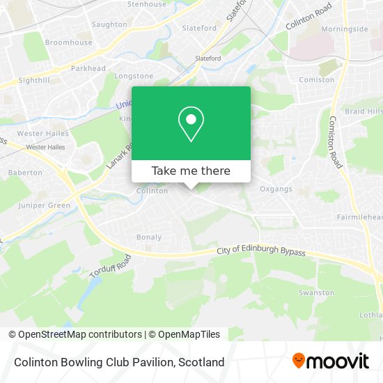Colinton Bowling Club Pavilion map