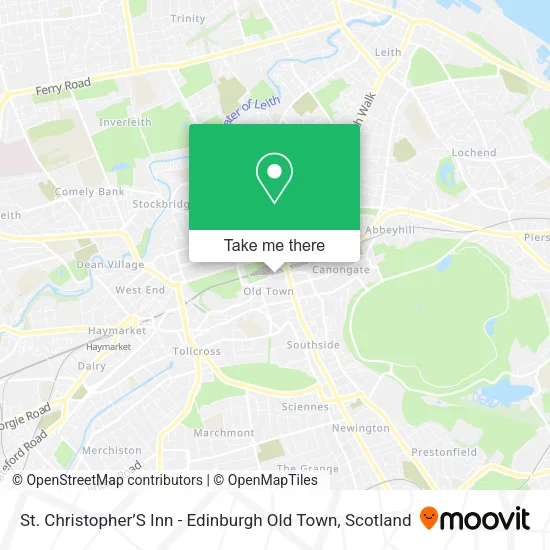 St. Christopher’S Inn - Edinburgh Old Town map