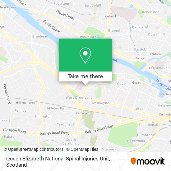 Queen Elizabeth National Spinal Injuries Unit map