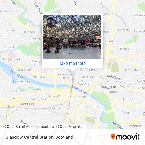 Glasgow Central Station map