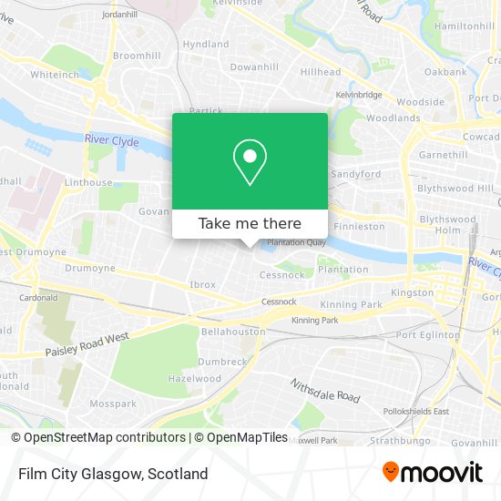 Film City Glasgow map
