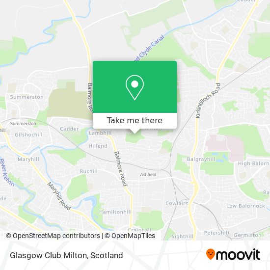 Glasgow Club Milton map