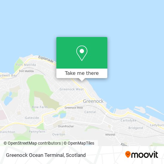 Greenock Ocean Terminal map