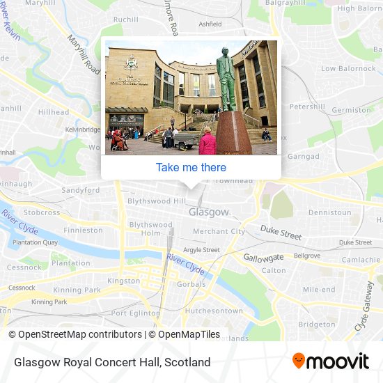 Glasgow Royal Concert Hall map