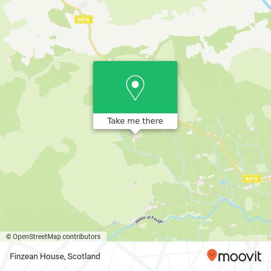 Finzean House map