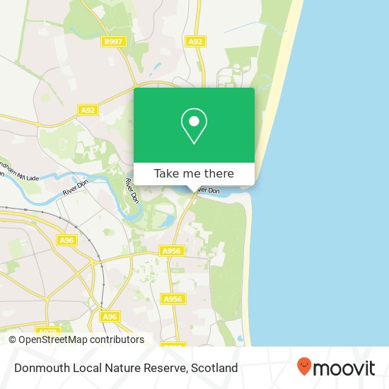 Donmouth Local Nature Reserve map