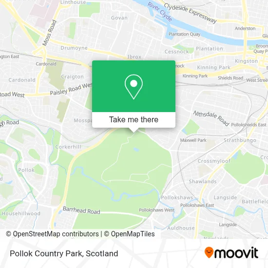How to Get to Pollok Country Park in Glasgow by Bus or Train?