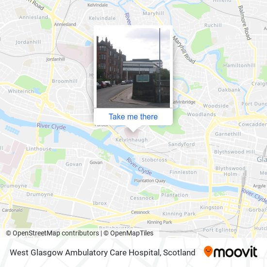 West Glasgow Ambulatory Care Hospital map