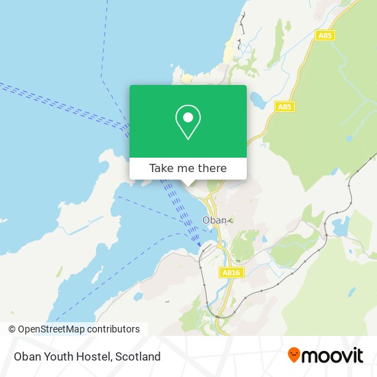 Oban Youth Hostel map
