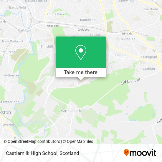 Castlemilk High School map