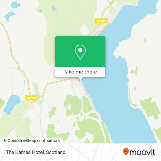 The Kames Hotel map