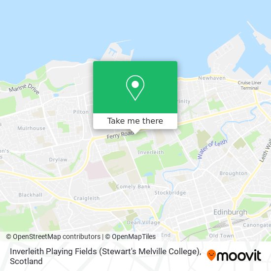 Inverleith Playing Fields (Stewart's Melville College) map