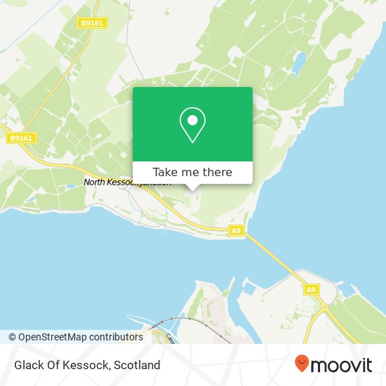 Glack Of Kessock map
