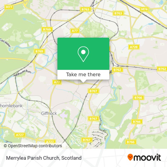 Merrylea Parish Church map