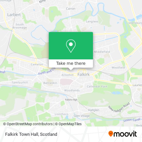 Falkirk Town Hall map
